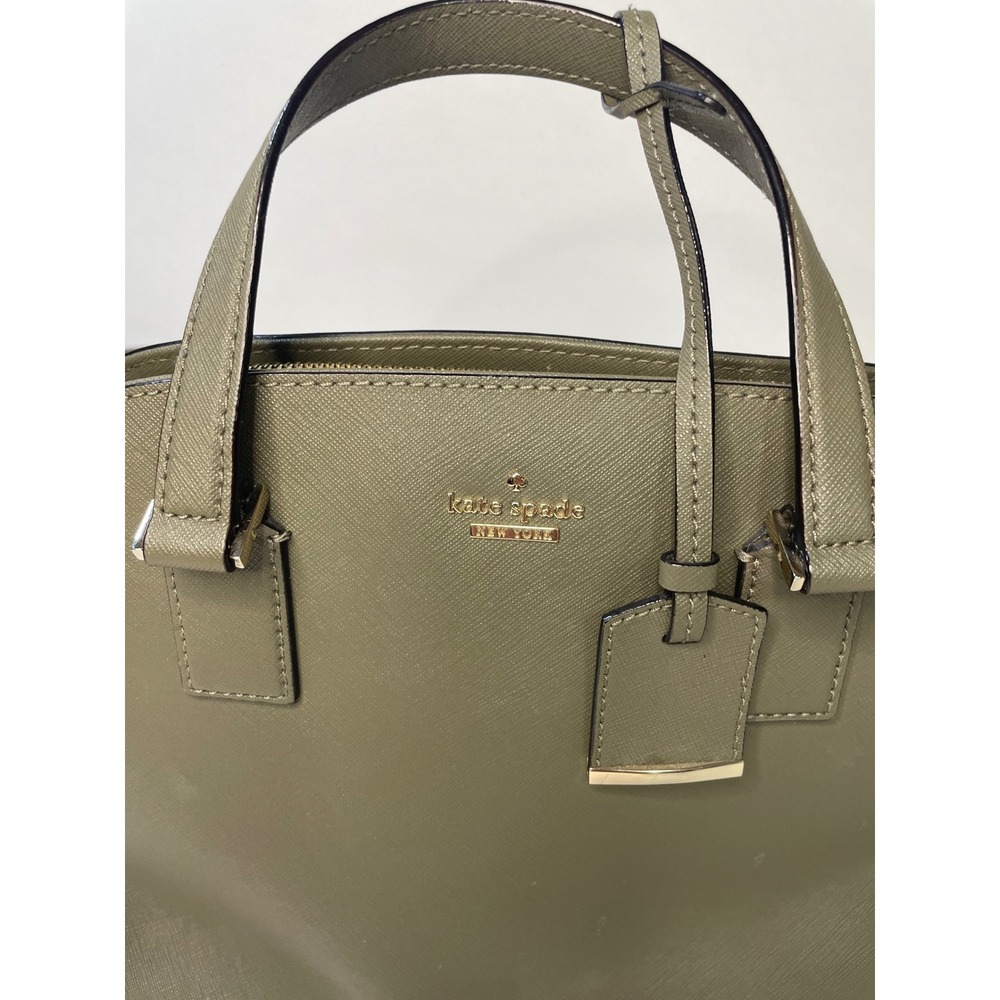 Kate Spade Cameron Street‎ Lottie Satchel Bag in Olive Green Excellent - Picture 4 of 12